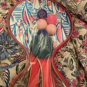 Lilly Pulitzer Red Right Return Beach Paddle set